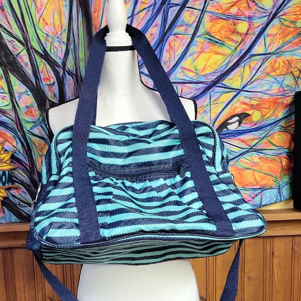 Thirty-one Blue Striped Women's Bag